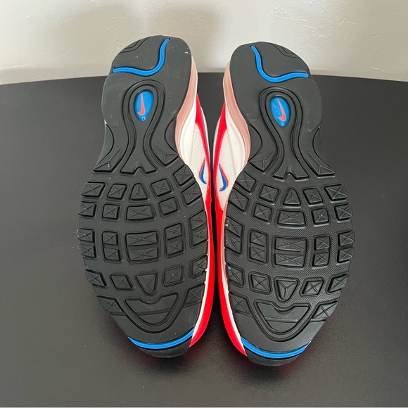 NEW Nike Air Max 97 Double Swooshes Red White Blue - Picture 7 of 8